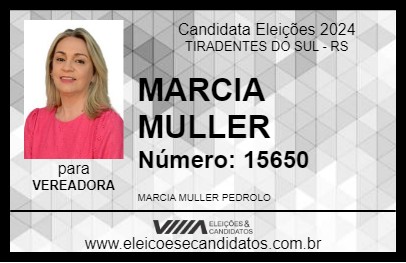 Candidato MARCIA MULLER 2024 - TIRADENTES DO SUL - Eleições