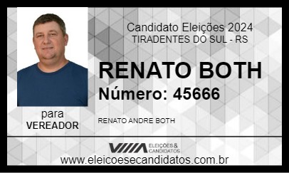 Candidato RENATO BOTH 2024 - TIRADENTES DO SUL - Eleições