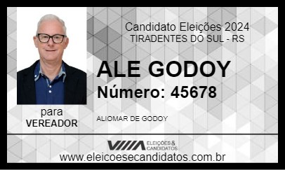 Candidato ALE GODOY 2024 - TIRADENTES DO SUL - Eleições