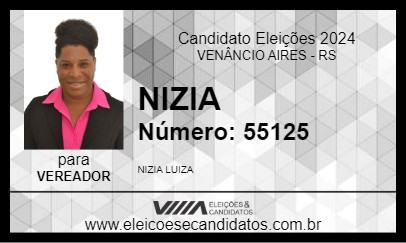 Candidato NIZIA 2024 - VENÂNCIO AIRES - Eleições