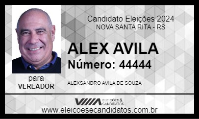 Candidato ALEX AVILA 2024 - NOVA SANTA RITA - Eleições