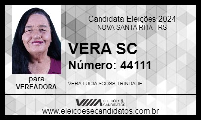 Candidato VERA SC 2024 - NOVA SANTA RITA - Eleições