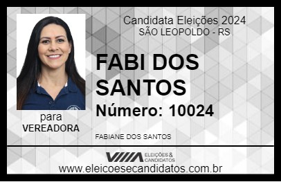 Candidato FABI SANTOS 2024 - SÃO LEOPOLDO - Eleições