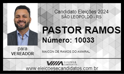 Candidato PASTOR RAMOS 2024 - SÃO LEOPOLDO - Eleições