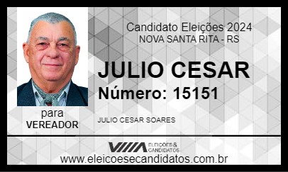 Candidato JULIO CESAR 2024 - NOVA SANTA RITA - Eleições