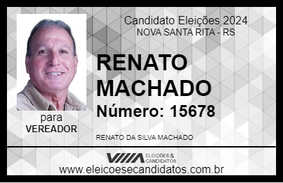 Candidato RENATO MACHADO 2024 - NOVA SANTA RITA - Eleições