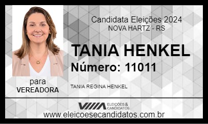 Candidato TANIA HENKEL 2024 - NOVA HARTZ - Eleições