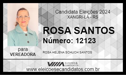 Candidato ROSA SANTOS 2024 - XANGRI-LÁ - Eleições