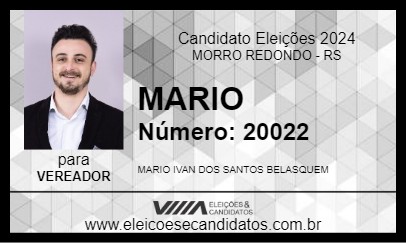 Candidato MARIO 2024 - MORRO REDONDO - Eleições