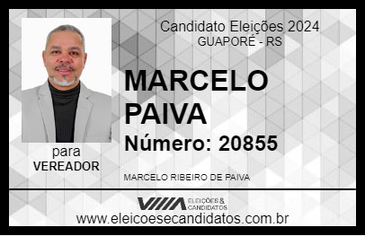 Candidato MARCELO PAIVA 2024 - GUAPORÉ - Eleições