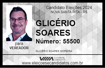 Candidato GLICÉRIO SOARES 2024 - NOVA SANTA RITA - Eleições