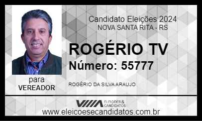 Candidato ROGÉRIO TV 2024 - NOVA SANTA RITA - Eleições