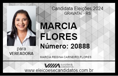 Candidato MARCIA FLORES 2024 - GRAVATAÍ - Eleições