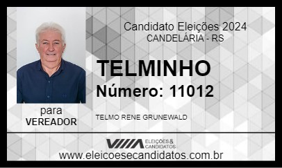 Candidato TELMINHO 2024 - CANDELÁRIA - Eleições