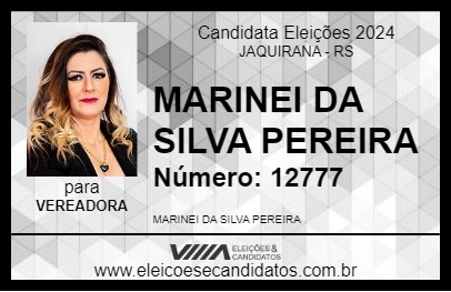 Candidato MARINEI DA SILVA PEREIRA 2024 - JAQUIRANA - Eleições