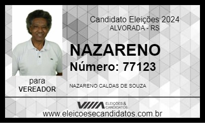 Candidato NAZARENO 2024 - ALVORADA - Eleições