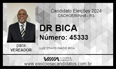 Candidato DR BICA 2024 - CACHOEIRINHA - Eleições