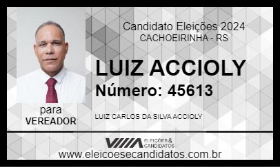 Candidato LUIZ ACCIOLY 2024 - CACHOEIRINHA - Eleições