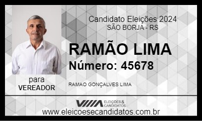 Candidato RAMÃO LIMA 2024 - SÃO BORJA - Eleições