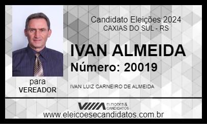 Candidato IVAN ALMEIDA 2024 - CAXIAS DO SUL - Eleições