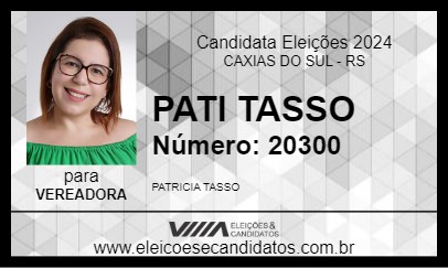 Candidato PATI TASSO 2024 - CAXIAS DO SUL - Eleições