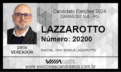 Candidato LAZZAROTTO 2024 - CAXIAS DO SUL - Eleições