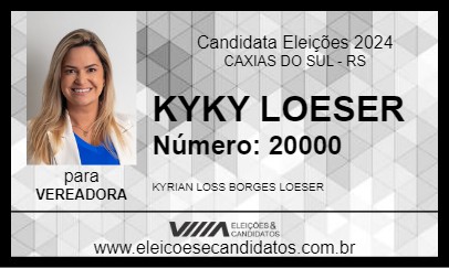 Candidato KYKY LOESER 2024 - CAXIAS DO SUL - Eleições