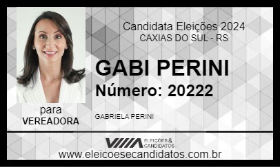 Candidato GABI PERINI 2024 - CAXIAS DO SUL - Eleições