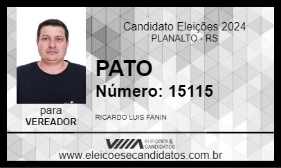 Candidato PATO 2024 - PLANALTO - Eleições