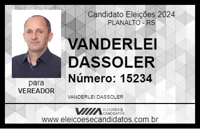 Candidato VANDERLEI DASSOLER 2024 - PLANALTO - Eleições