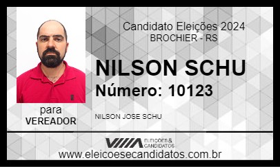 Candidato NILSON SCHU 2024 - BROCHIER - Eleições