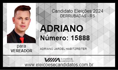 Candidato ADRIANO 2024 - DERRUBADAS - Eleições