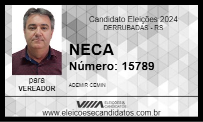 Candidato NECA 2024 - DERRUBADAS - Eleições