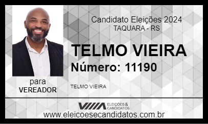 Candidato TELMO VIEIRA 2024 - TAQUARA - Eleições