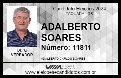 Candidato ADALBERTO SOARES 2024 - TAQUARA - Eleições