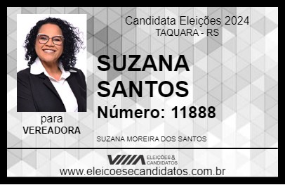 Candidato SUZANA SANTOS 2024 - TAQUARA - Eleições