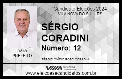 Candidato SÉRGIO CORADINI 2024 - VILA NOVA DO SUL - Eleições