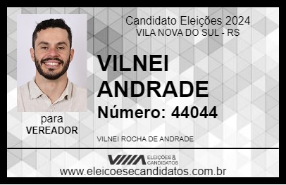 Candidato VILNEI ANDRADE 2024 - VILA NOVA DO SUL - Eleições