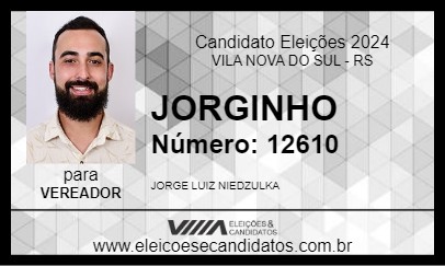 Candidato JORGINHO 2024 - VILA NOVA DO SUL - Eleições