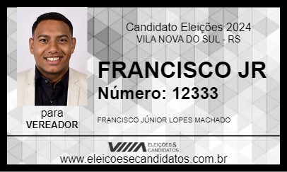 Candidato FRANCISCO JR 2024 - VILA NOVA DO SUL - Eleições