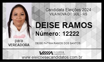 Candidato DEISE RAMOS 2024 - VILA NOVA DO SUL - Eleições