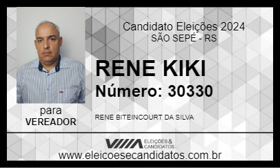 Candidato RENE KIKI 2024 - SÃO SEPÉ - Eleições