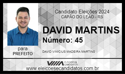 Candidato DAVID MARTINS 2024 - CAPÃO DO LEÃO - Eleições