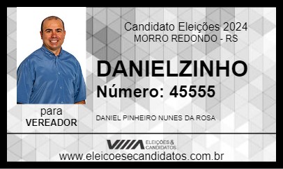 Candidato DANIELZINHO 2024 - MORRO REDONDO - Eleições