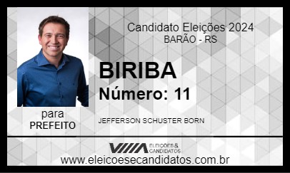 Candidato BIRIBA 2024 - BARÃO - Eleições