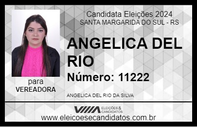 Candidato ANGELICA DEL RIO 2024 - SANTA MARGARIDA DO SUL - Eleições