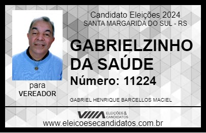 Candidato GABRIELZINHO DA SAÚDE 2024 - SANTA MARGARIDA DO SUL - Eleições