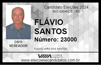 Candidato FLÁVIO SANTOS 2024 - RIO GRANDE - Eleições