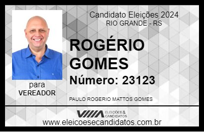 Candidato ROGÉRIO GOMES 2024 - RIO GRANDE - Eleições