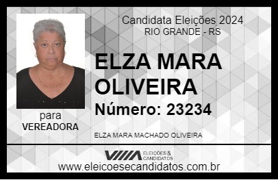 Candidato ELZA MARA OLIVEIRA 2024 - RIO GRANDE - Eleições